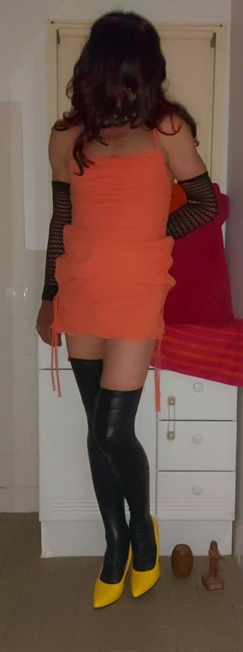 Orange dress  #13