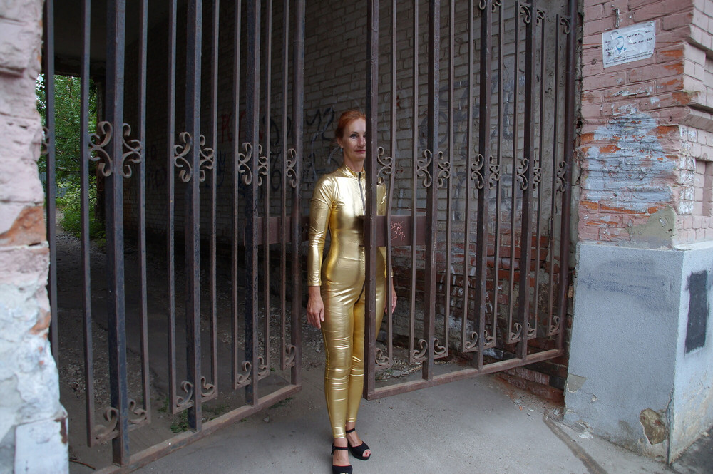 In Golden Spandex in Gate #15