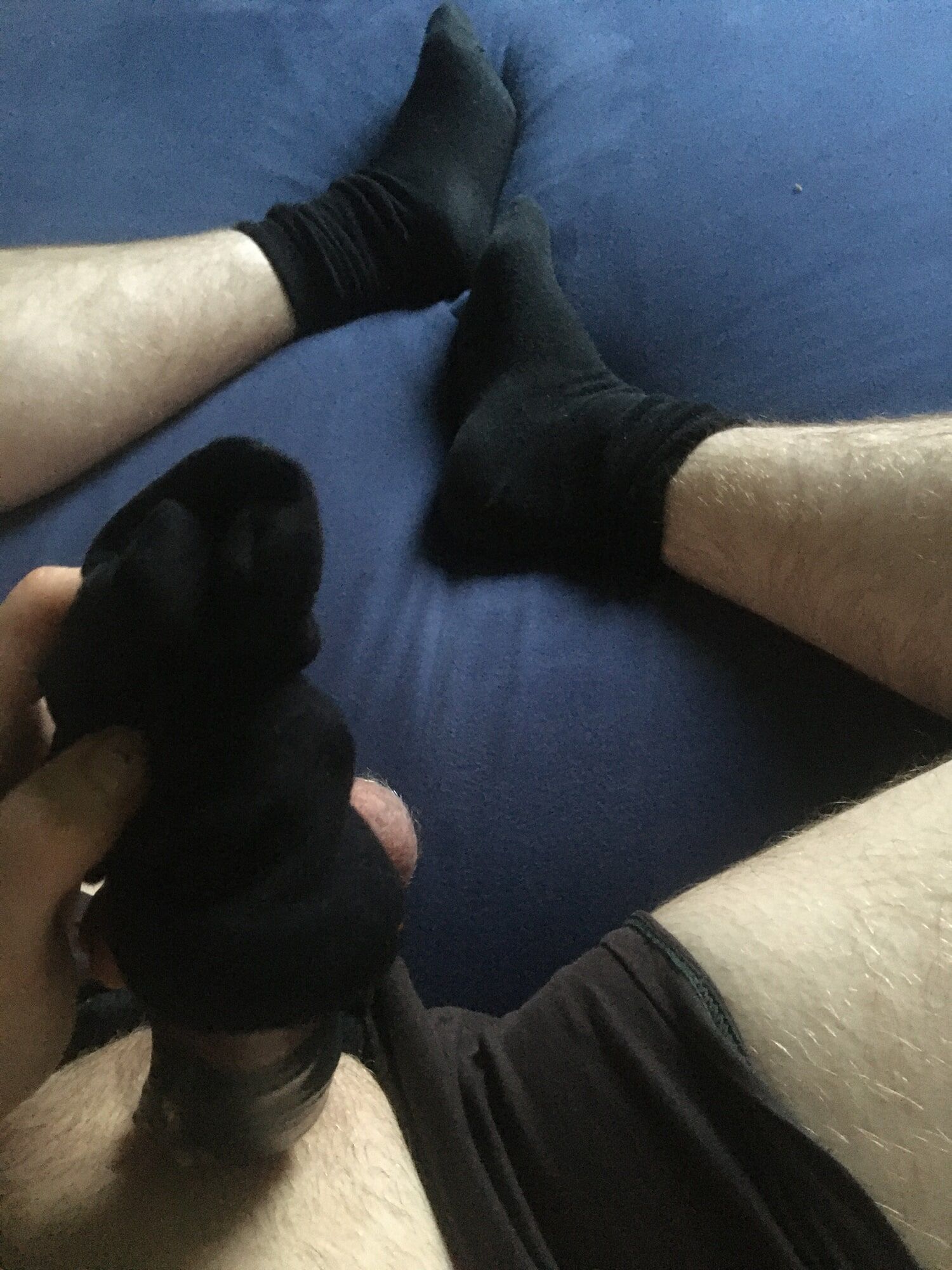 Shaved Bound Dick And Balls With Condom Sock Fucking #21