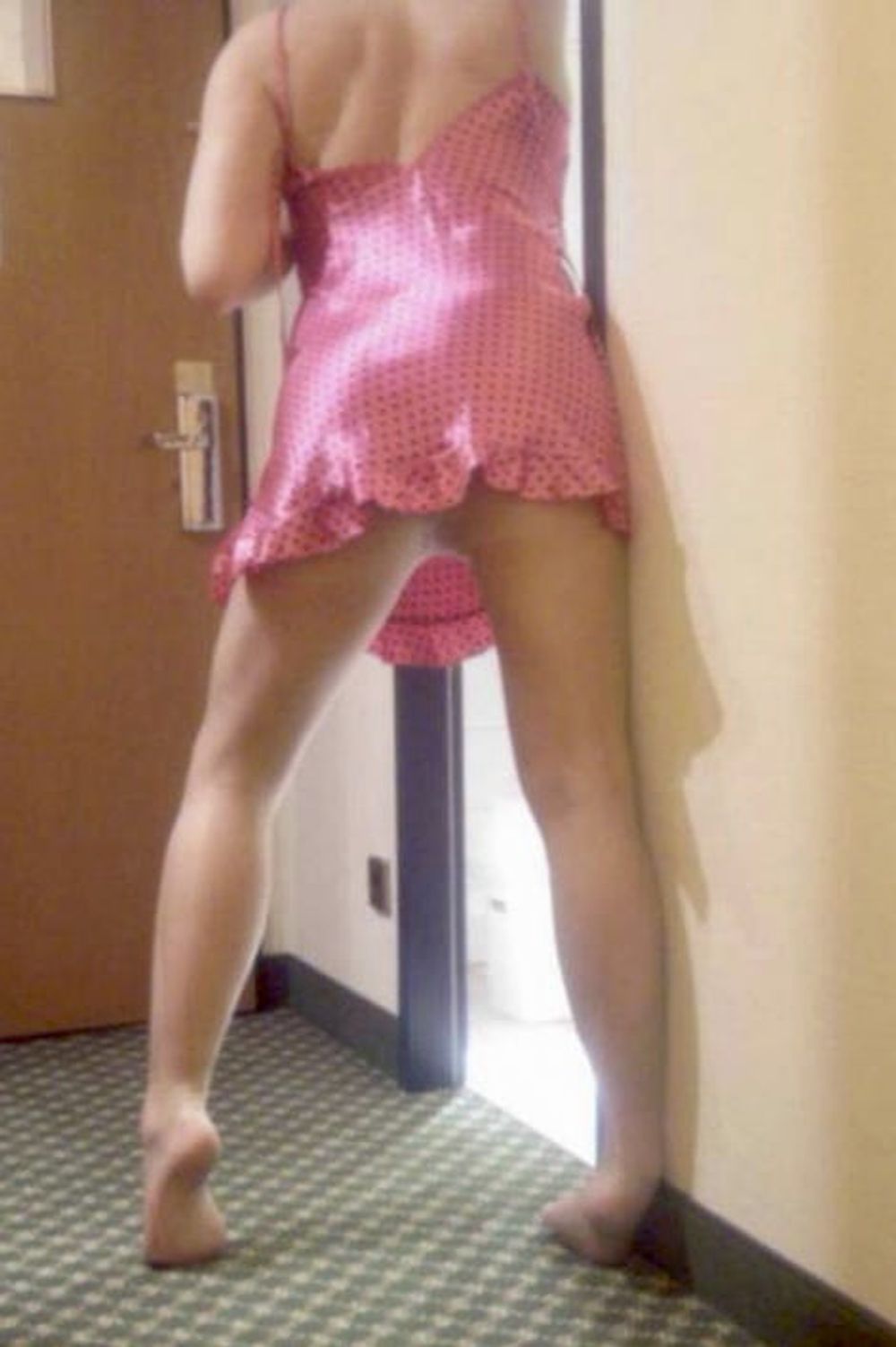 Pink Nightie and Pantyhose  #23