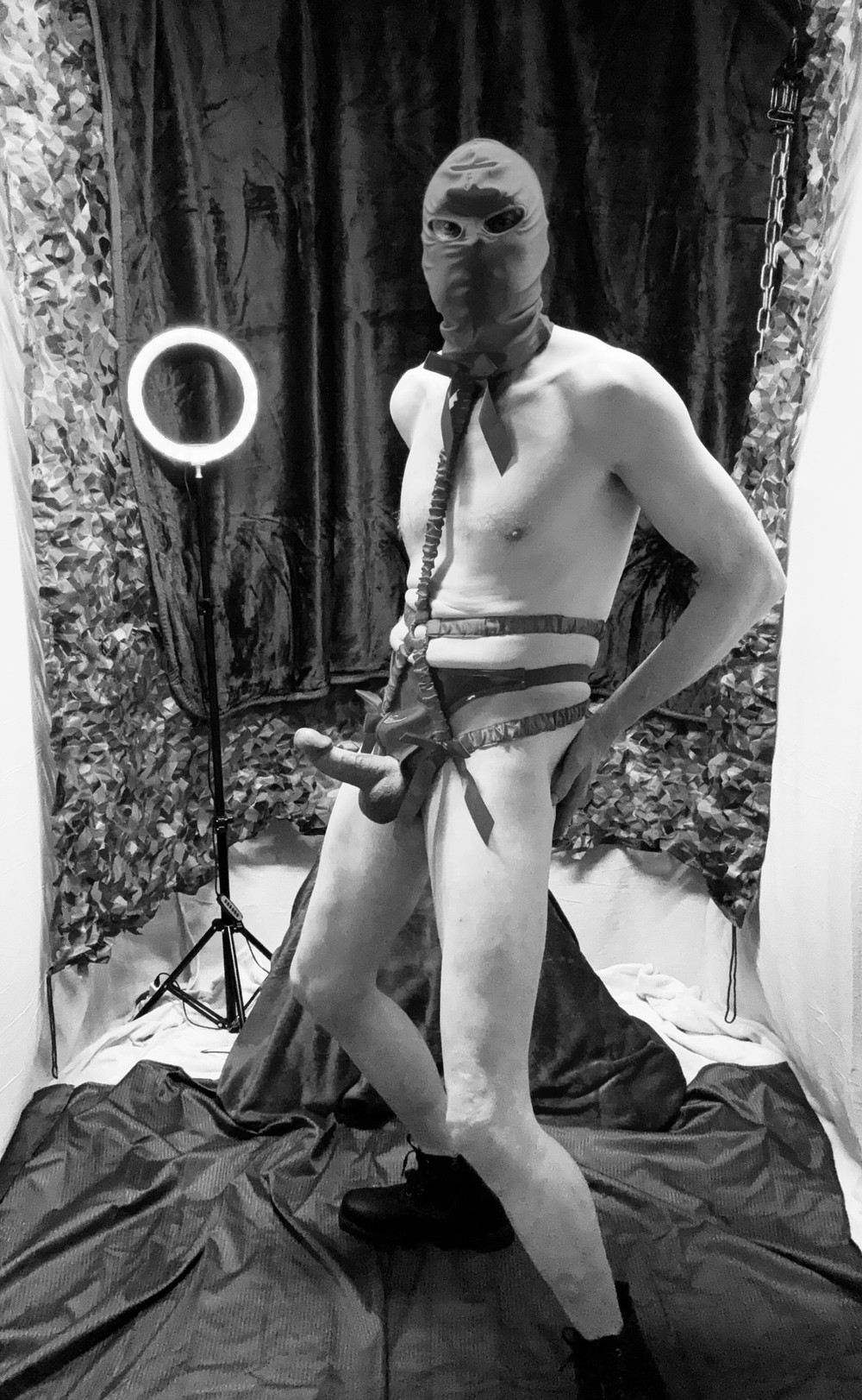 Kinky Cock Show In Black And White #5