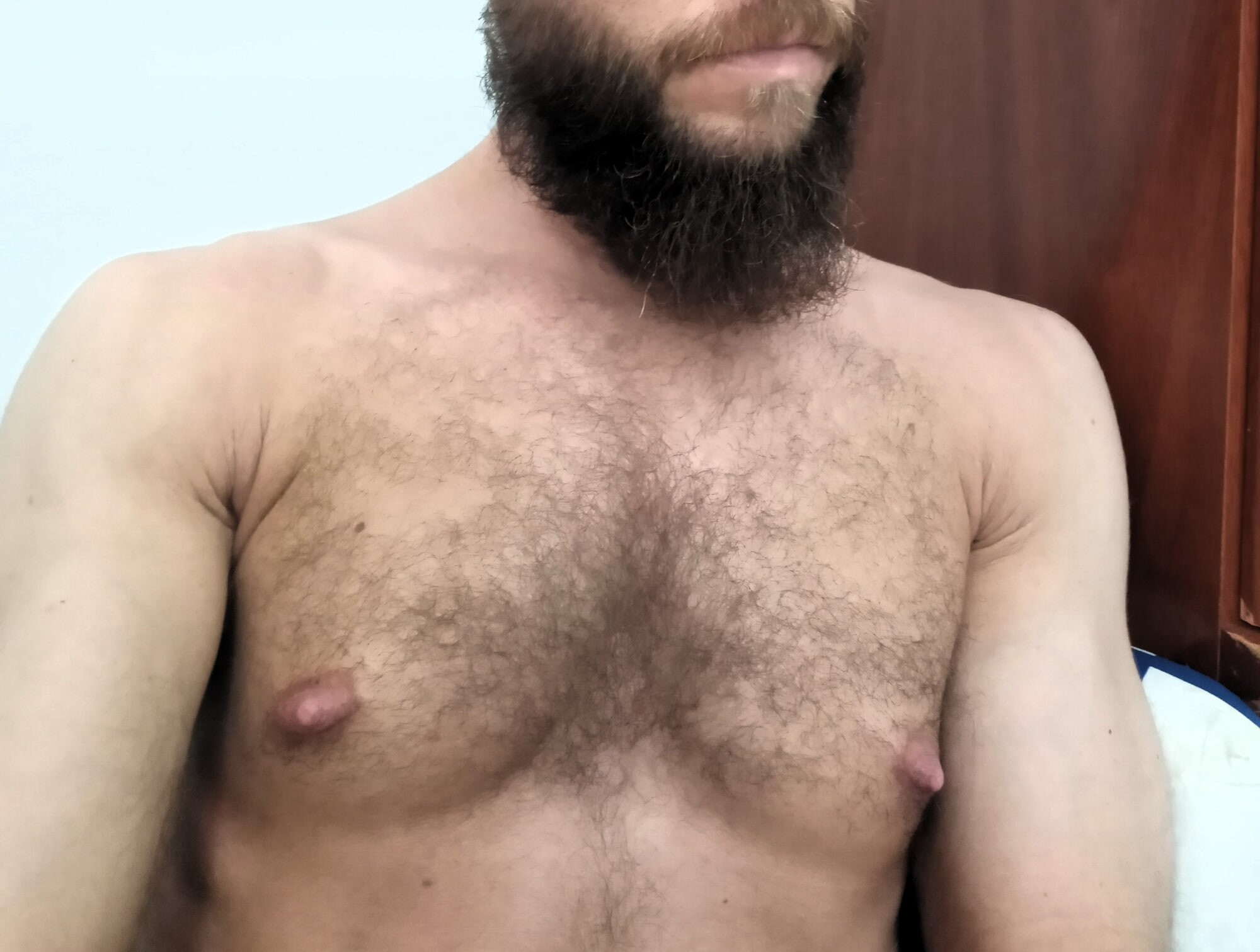 Beard, Hairy Chest and Big Nipples #6