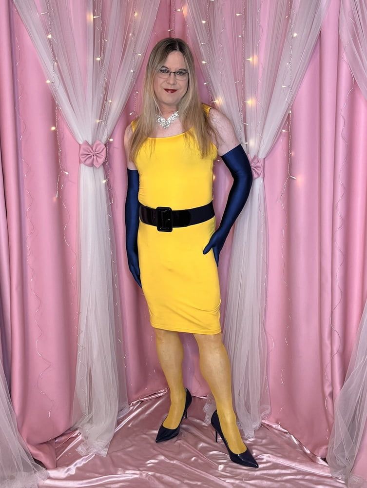 Joanie - Yellow Pencil Dress II #14
