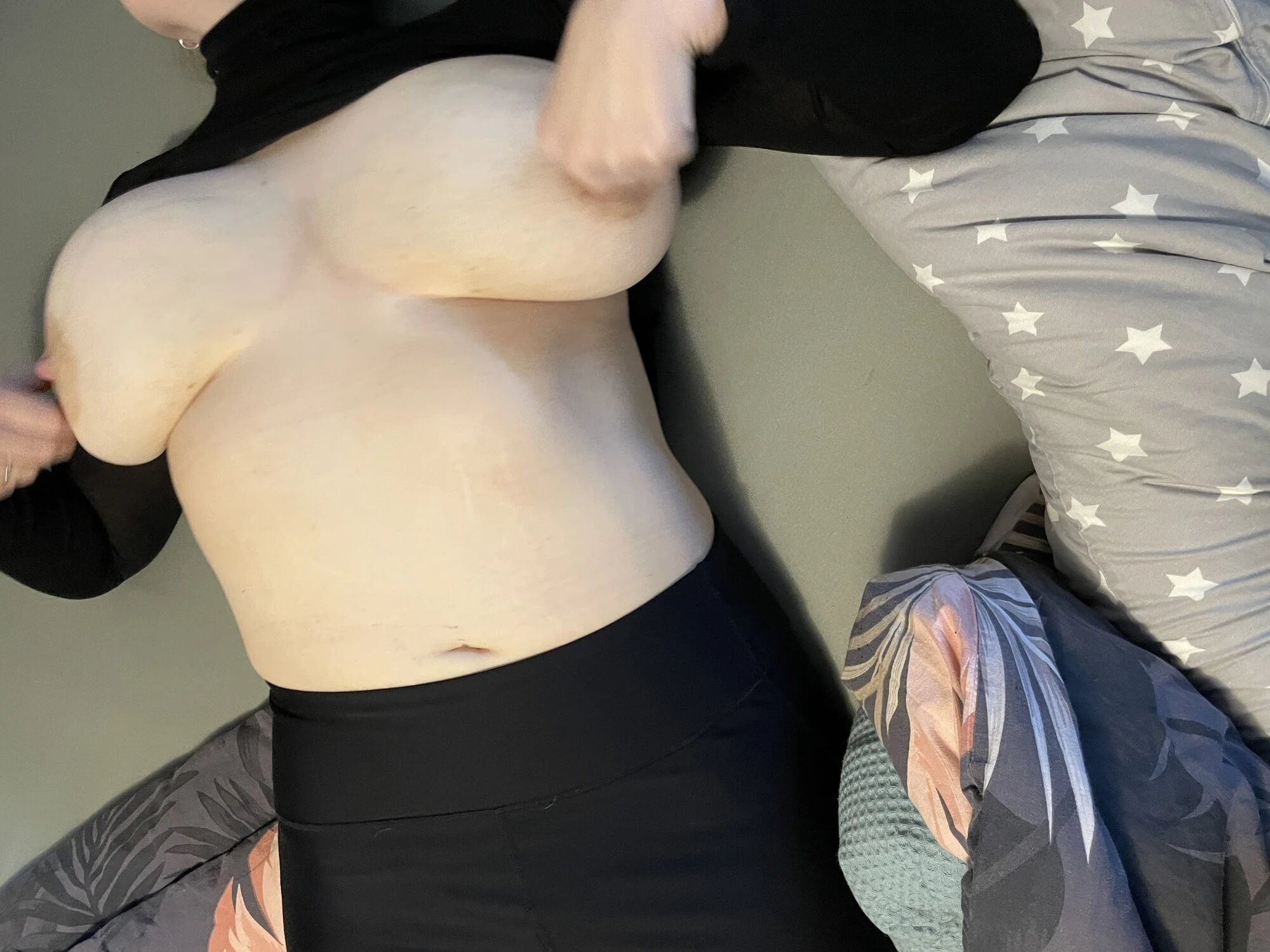 Playing on the Couch with my Big Tits #16
