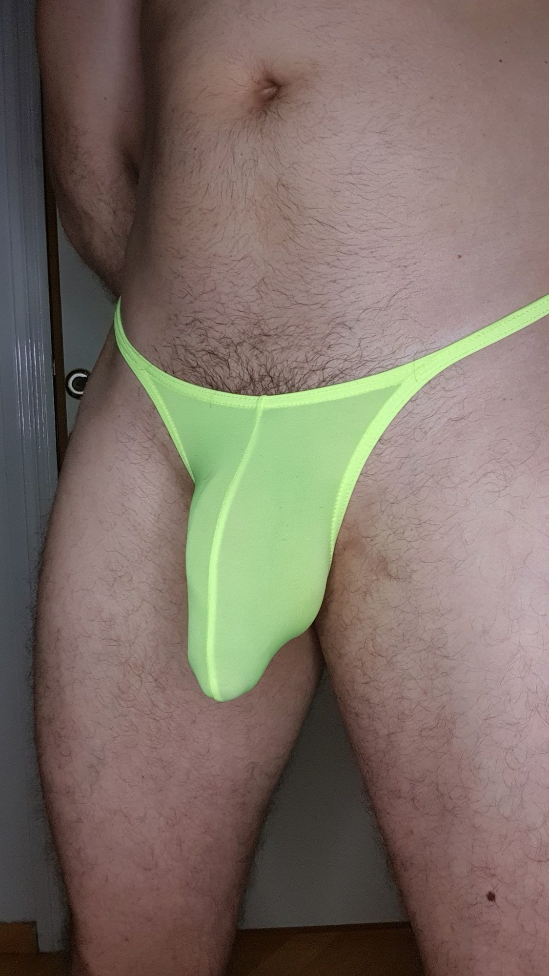 Oiled Bulge in yellow briefs #41