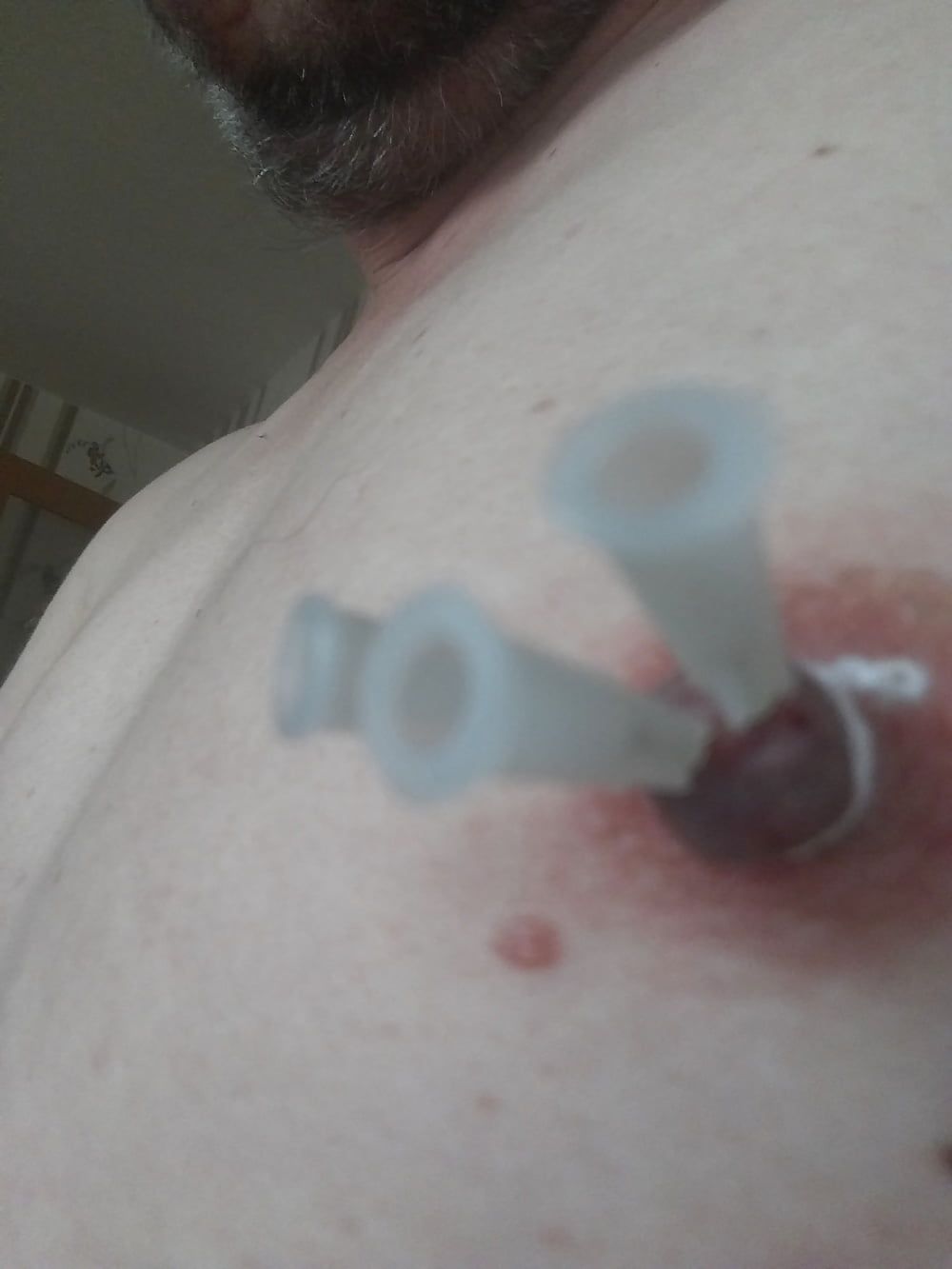 some more needles in my nipples #2
