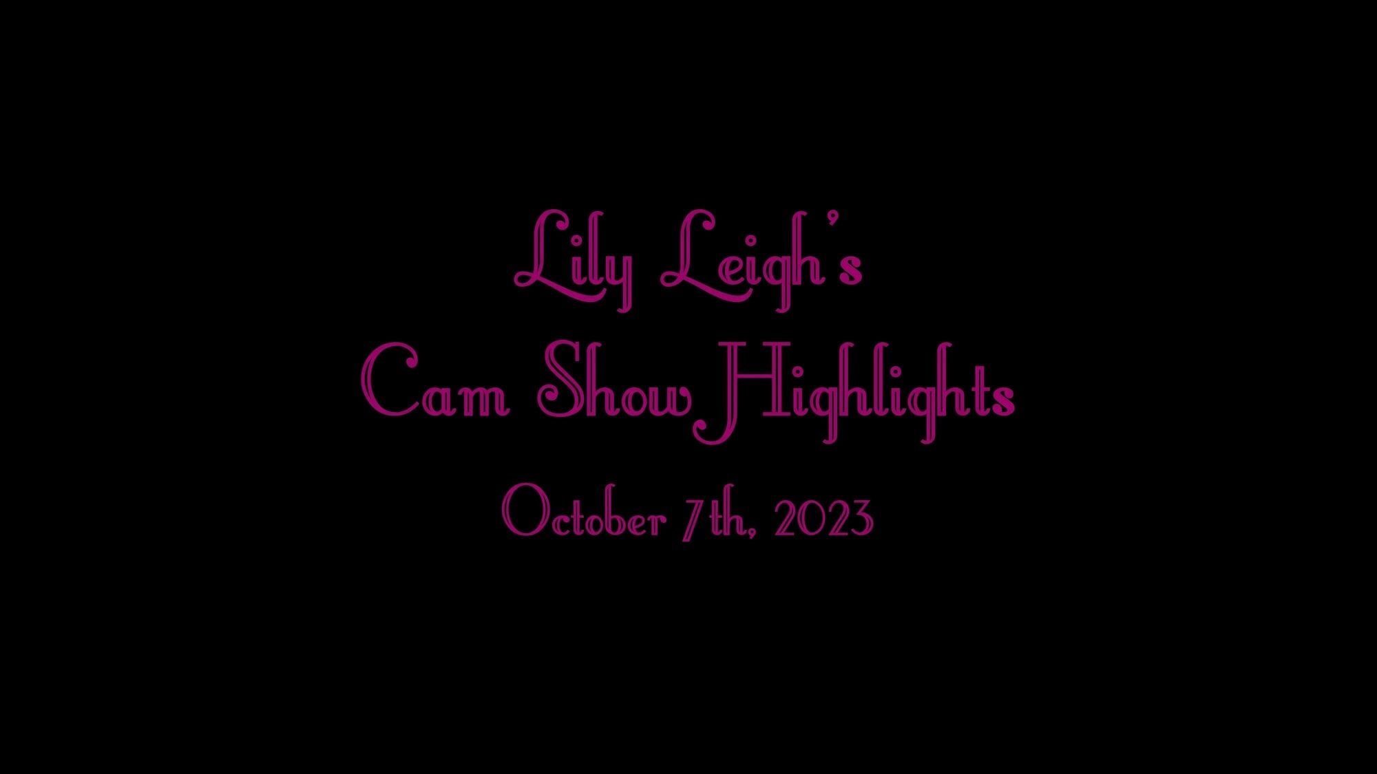 Lily Leigh Cam Session Highlights Photo - 2023-10-07 #50