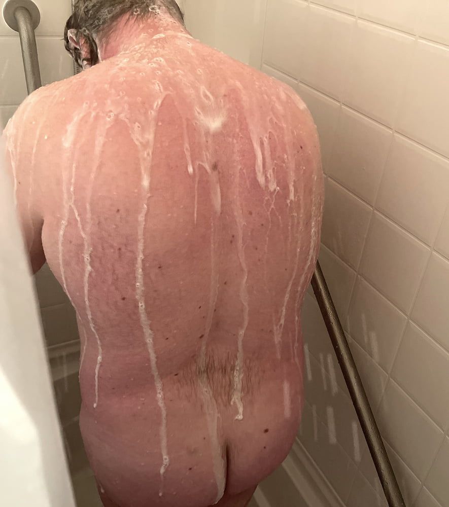 Chubby Guy in the Shower #6