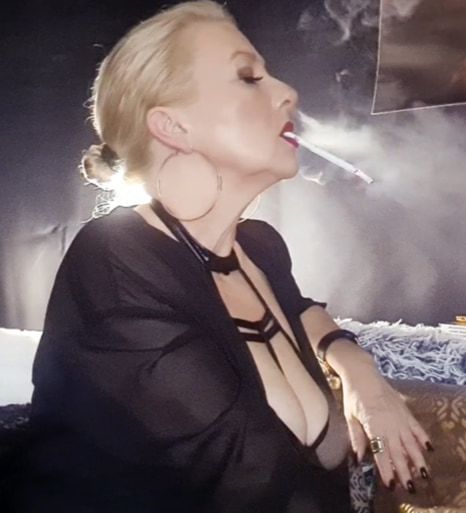 SmokerQueenJoan's hot sexy dark Smoker Moments #6
