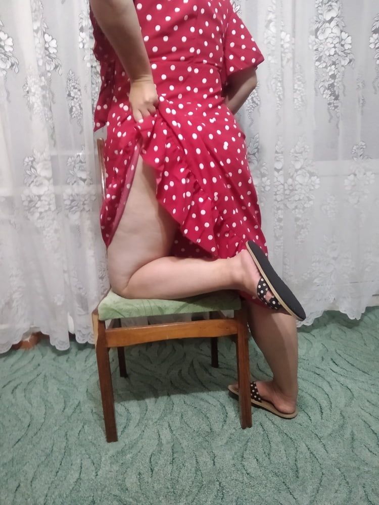 Milf in red dress ))) #8