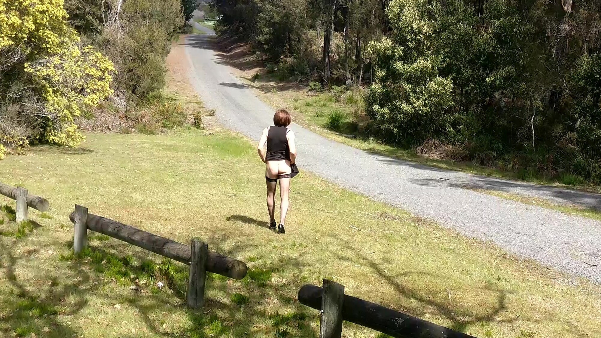 Crossdress Roadtrip - Roadside park stop #12