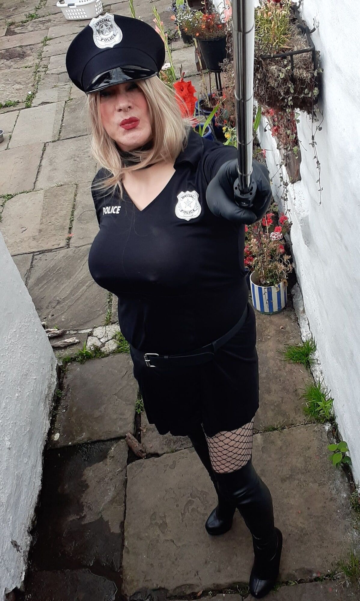 sissy cop outdoors #8