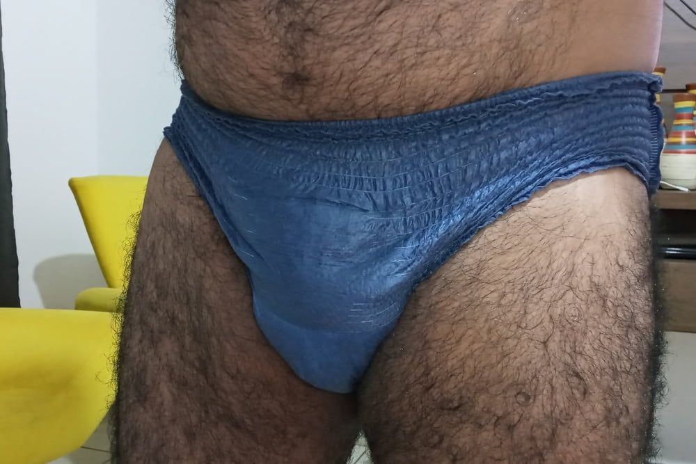 USING BLUE NAPPY TO GO OUT TO WORK  #4