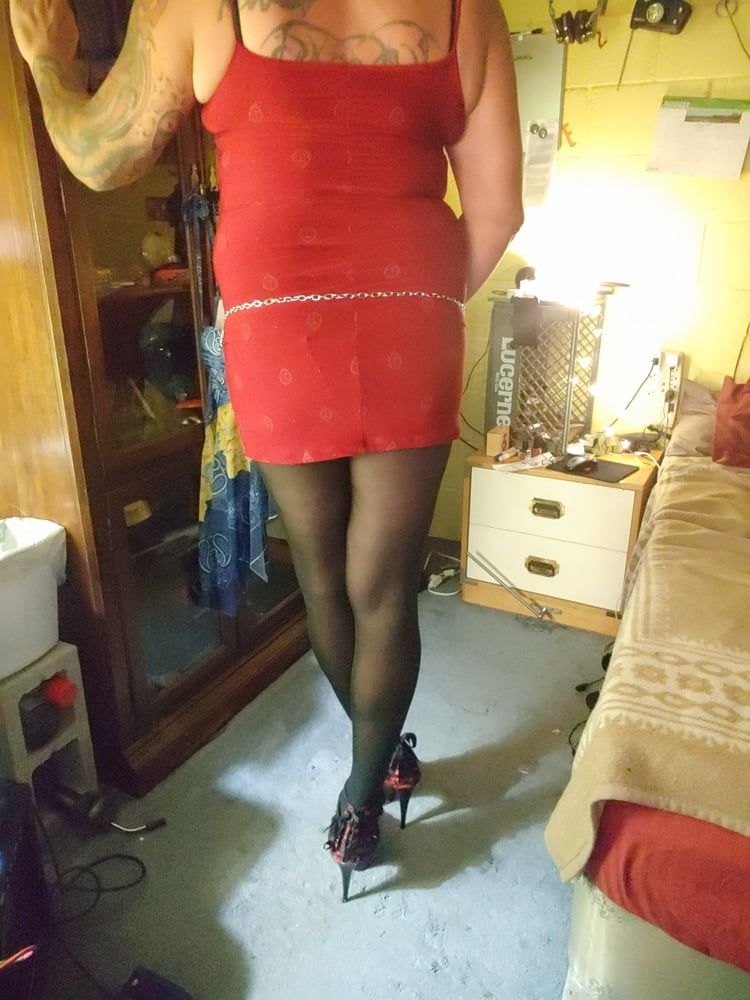 Me dressed in Red 8_1_20 #5