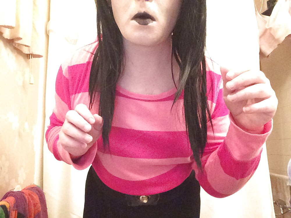 Pink and Vampy (goth tranny) #12