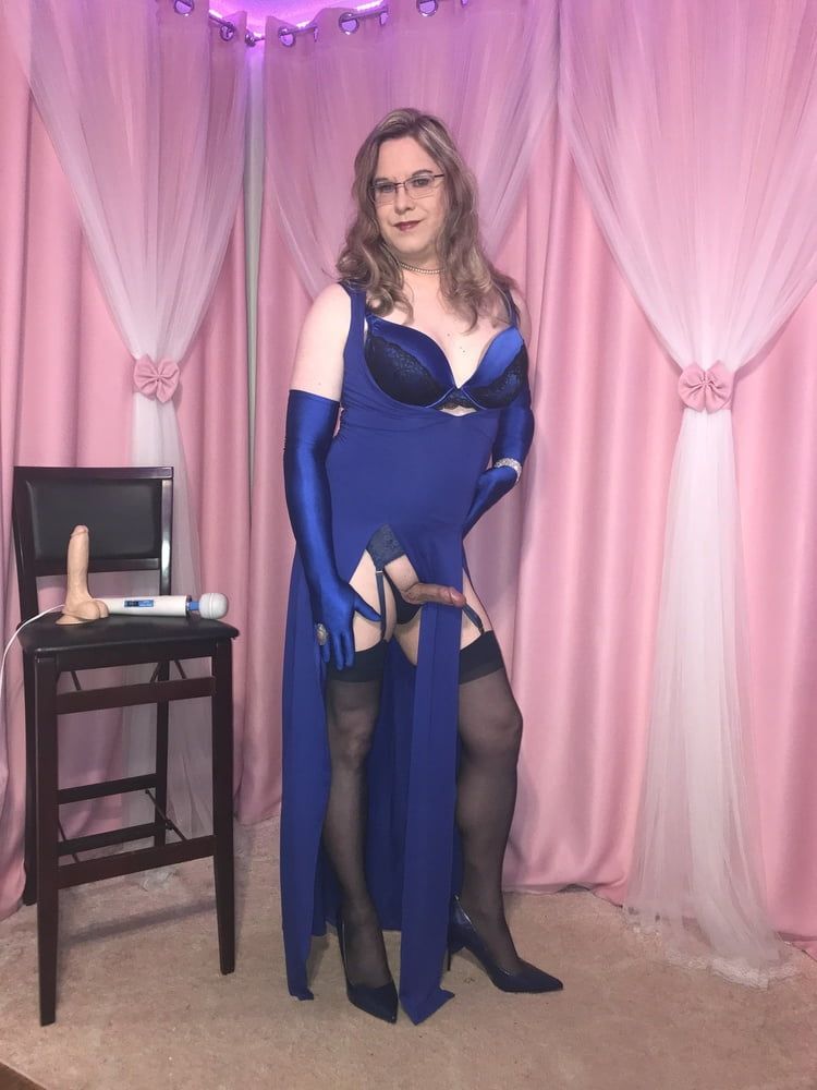  Joanie - Blue Maxi Vest Dress and Lady Marlene Part 3 #8