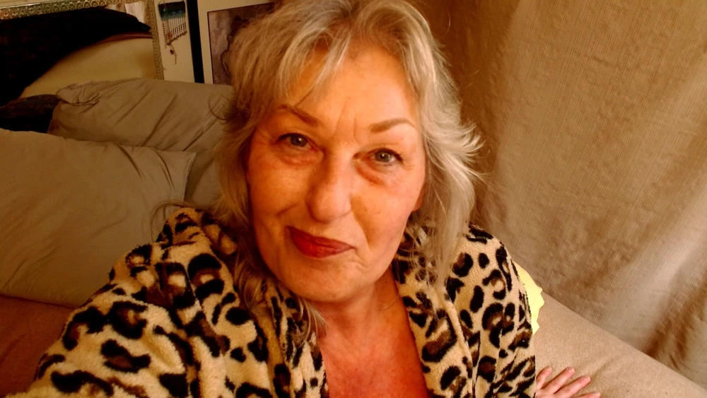 Thick and curvy DawnSkye1962 In a leopard print robe #11