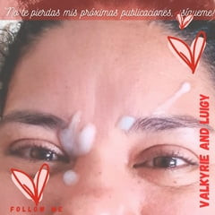 Leche en mi cara