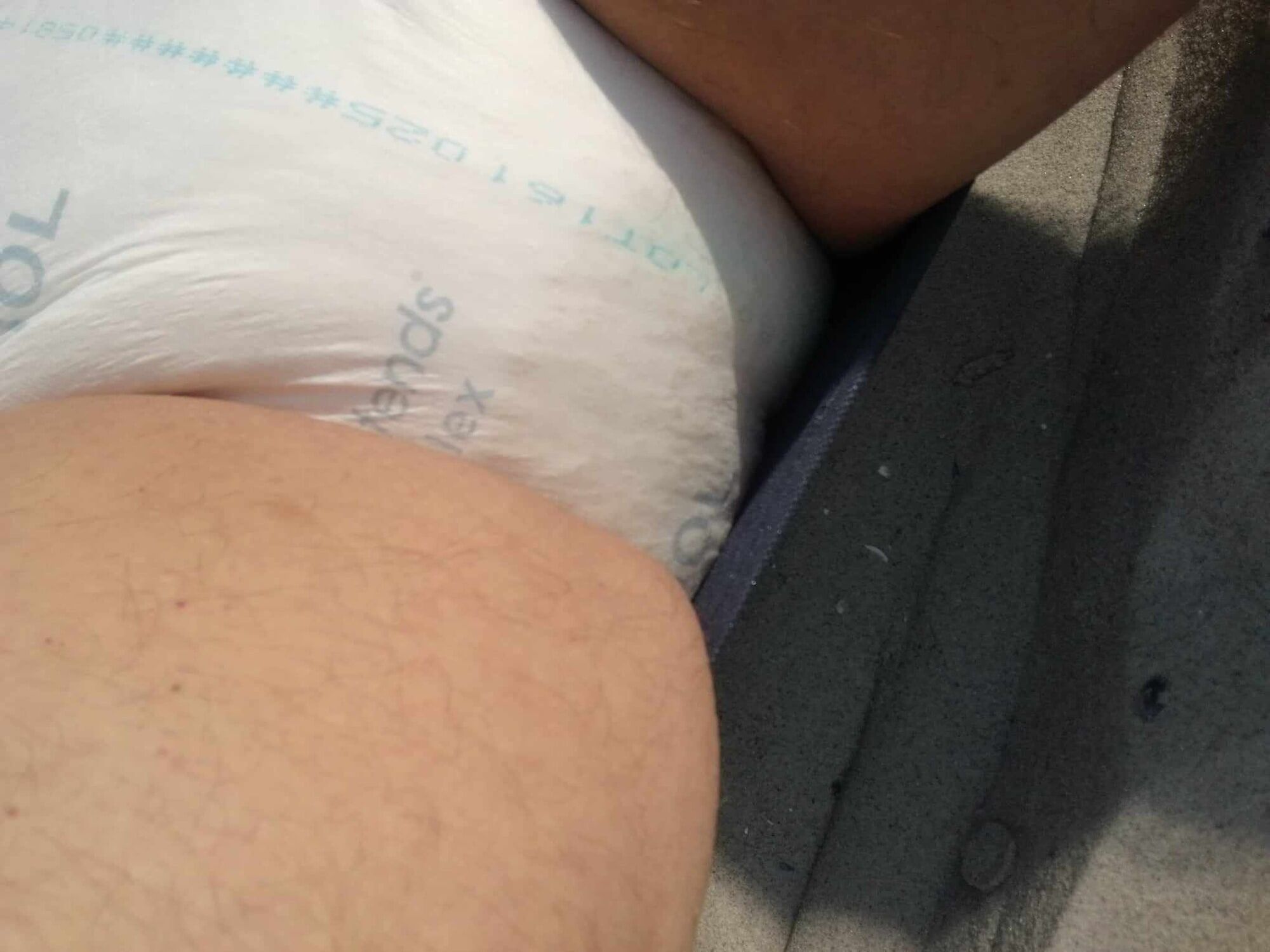 Diaper on public beach #10