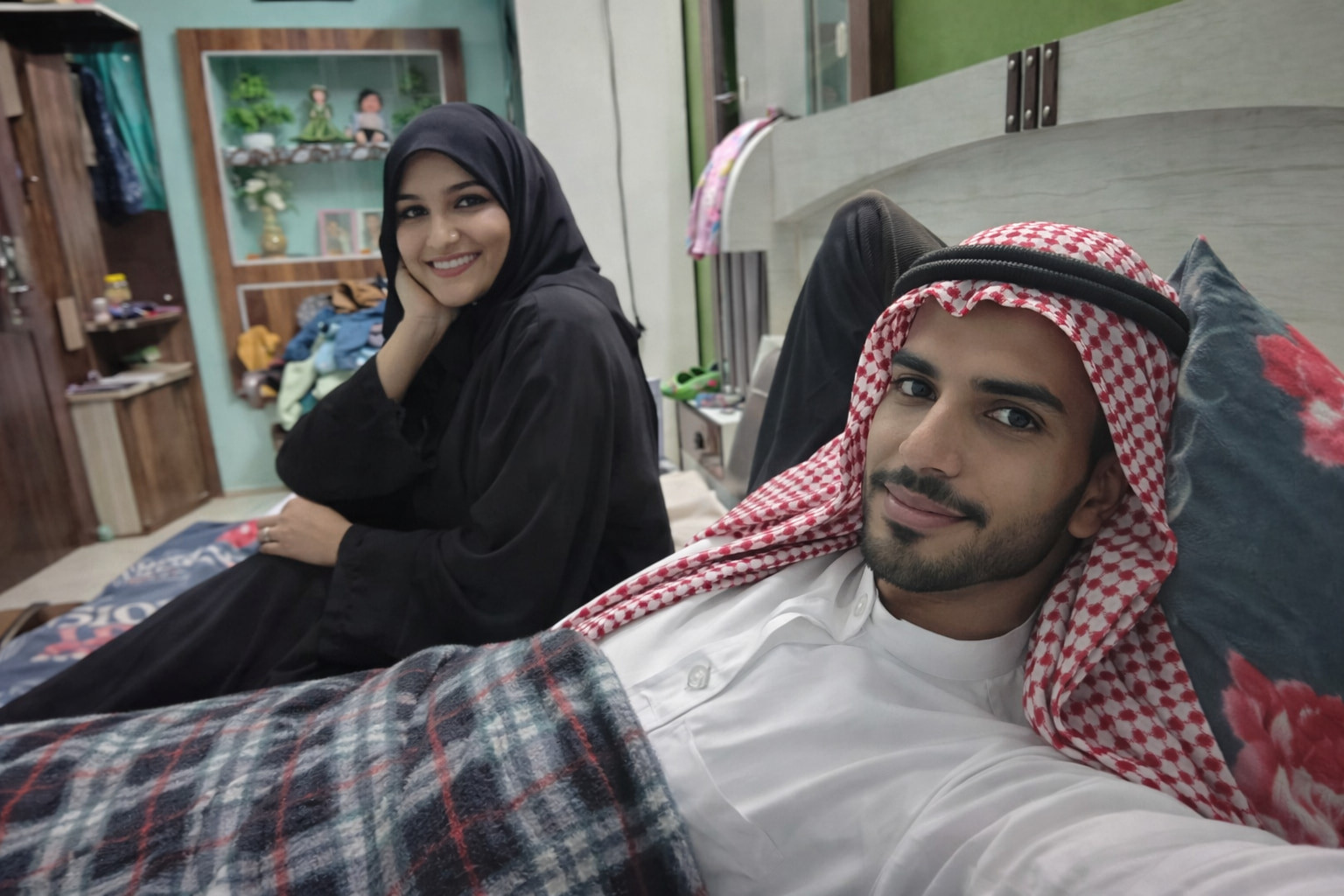 Arab Stepsister Bed Cozy Romantic Image 
