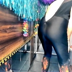RAINFORESTMAN WEARING SEXY FLAMES CATSUIT