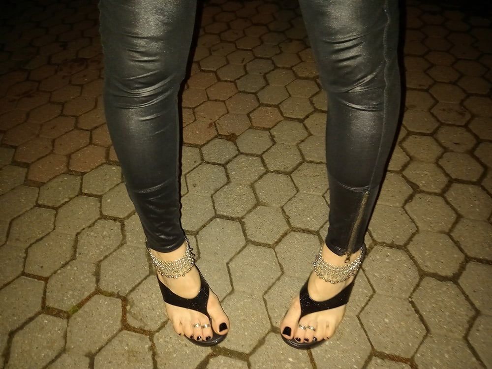 sexy feet and latex flip flops #19