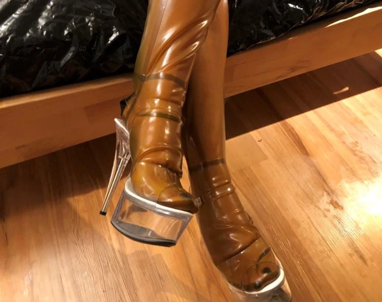 Latex, Heels and Dildo Blowjob #29