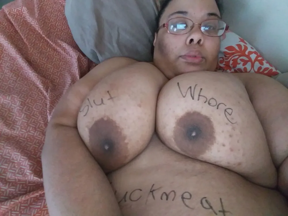 Dumb SSBBW Slut Jessica Jones&#039; Bodywriting  #2