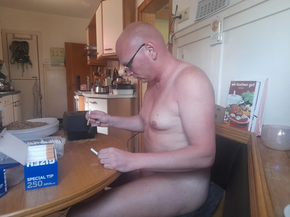 Master forces me to roll cigarettes naked. #3