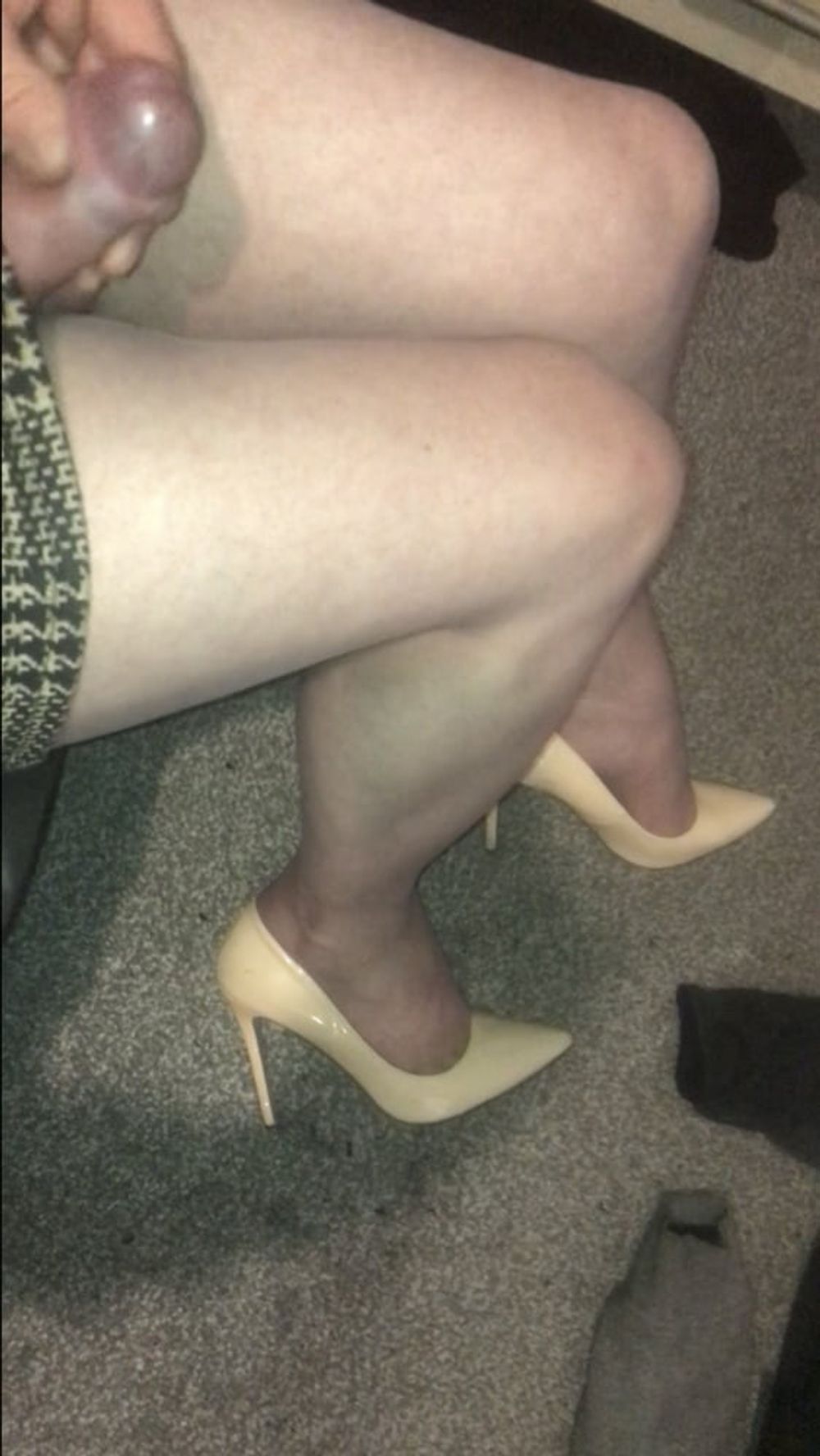 Heels nylons cock #15