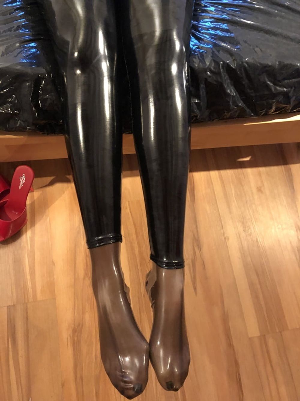 Latex, Heels and Dildo #6