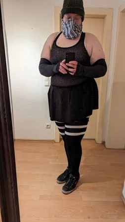 fat sissy has a new outfit         