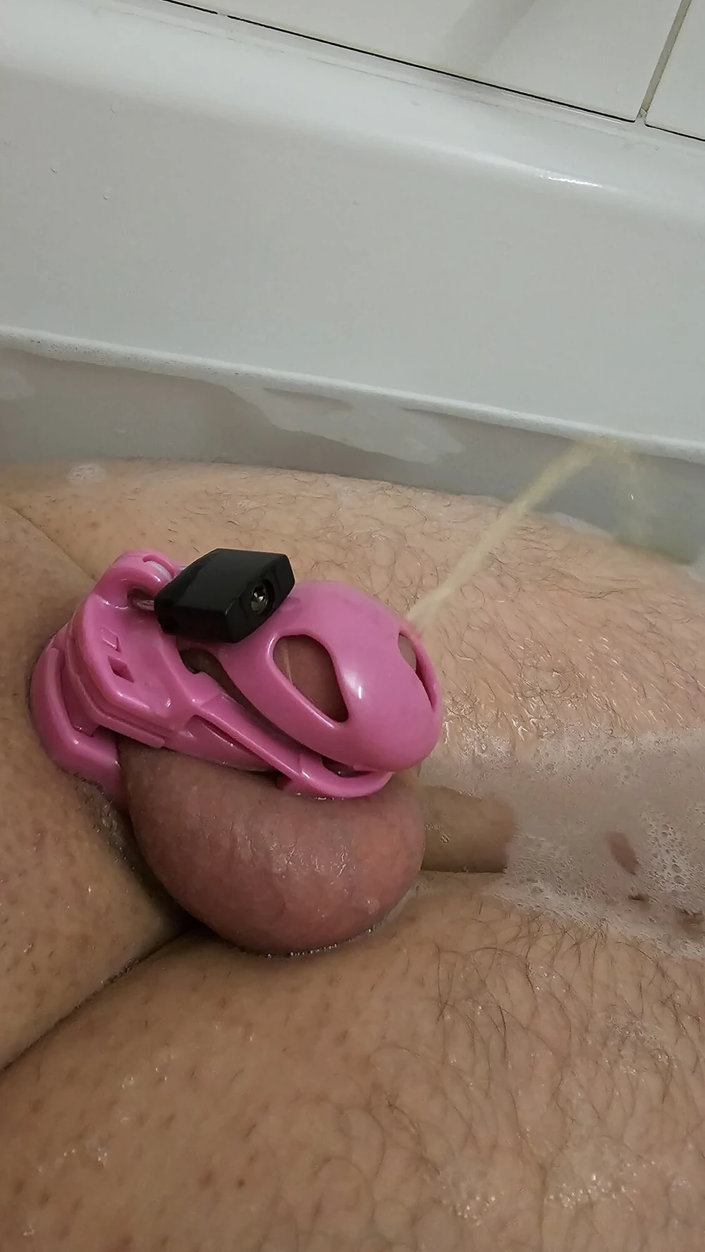 Satin Fetish Chastity #4