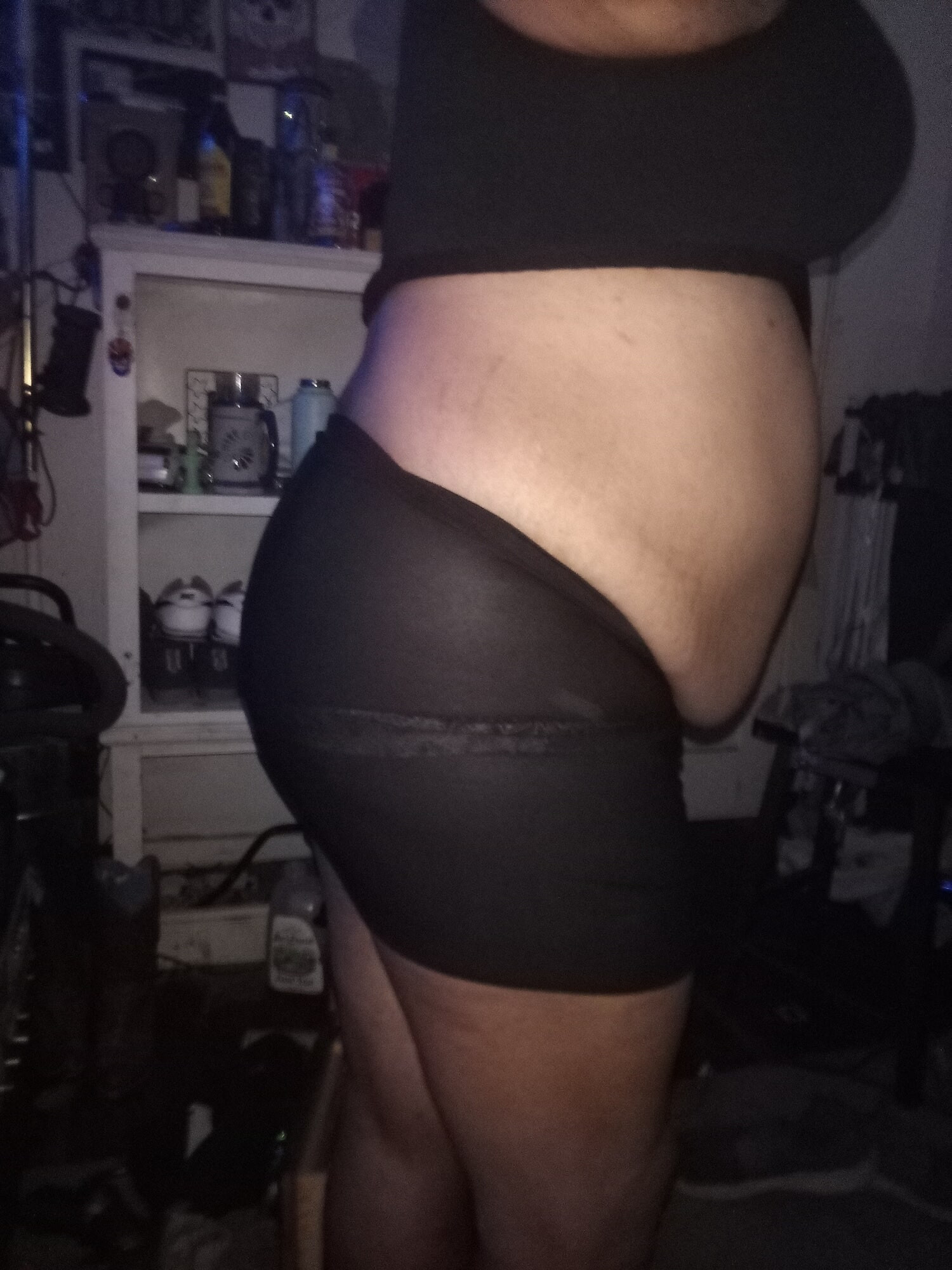 Phat sissy crossdresser being sexy 