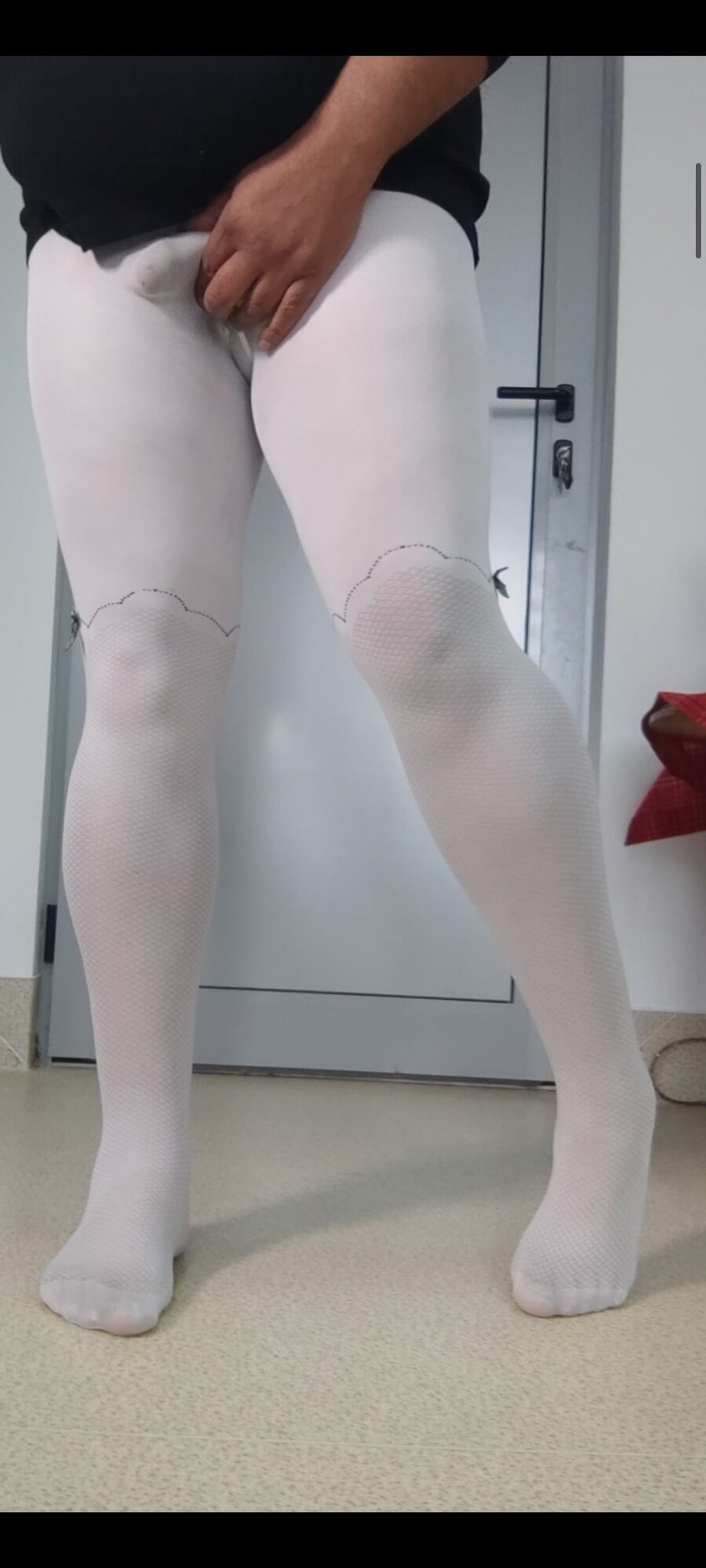 White pantyhose for teen is so sexy #36