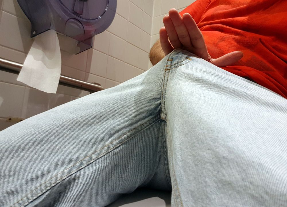 Erection in pants #2