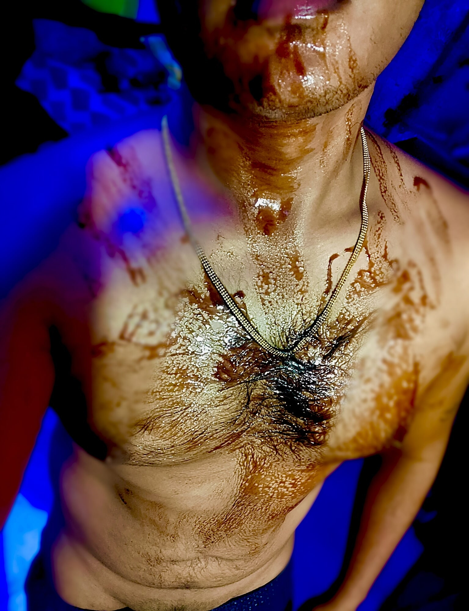 Desi kolkata hot boyfriend  playing with chocolate syrup  #4