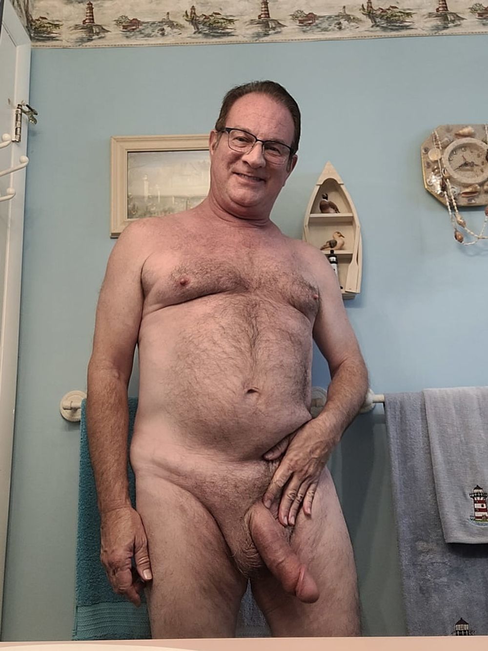 Daddy showing off my soft cock #3