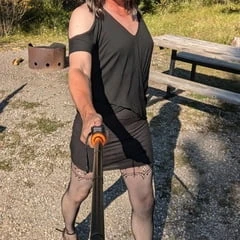 Sissy Tara in public