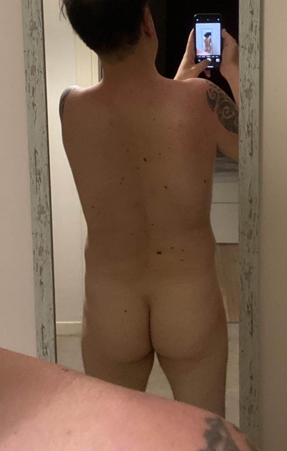 Nude selfies in front of the mirror #7