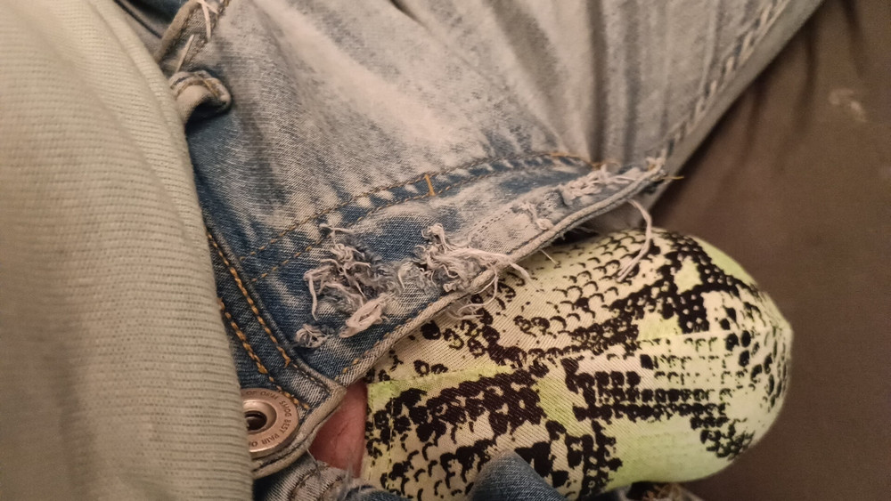 Showing off my horny bulging jeans #52