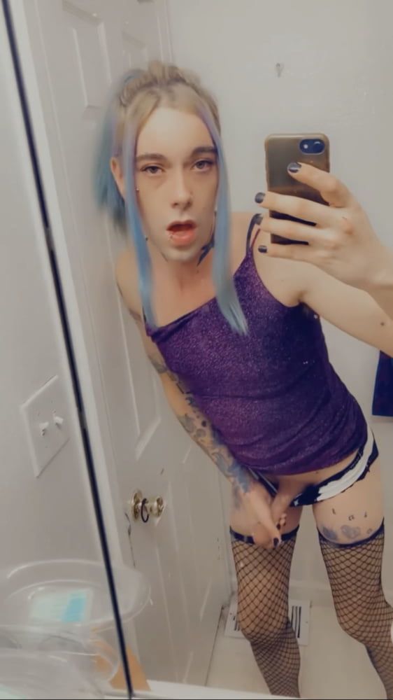 Hot Purple Minidress Slut #47