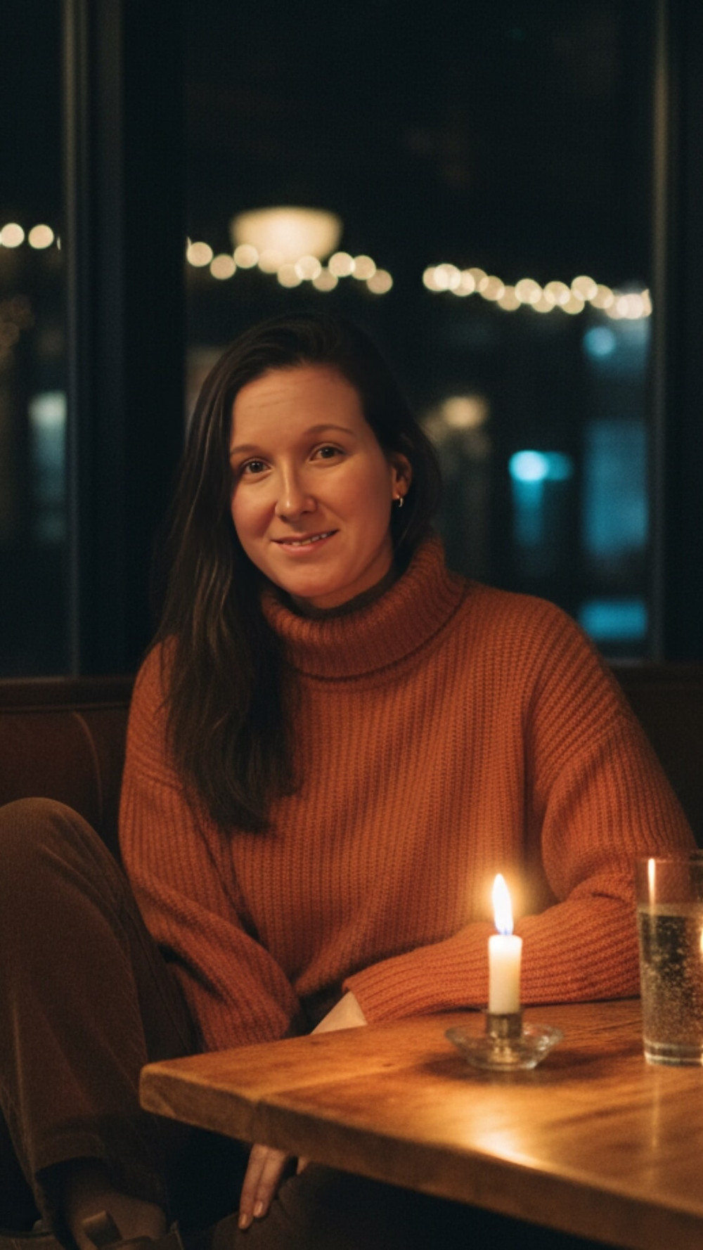 I posed in orange sweaters and nude for my 61f Arab mistress #26