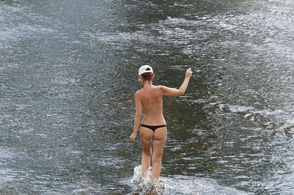 Nude in river&#039;s water #49