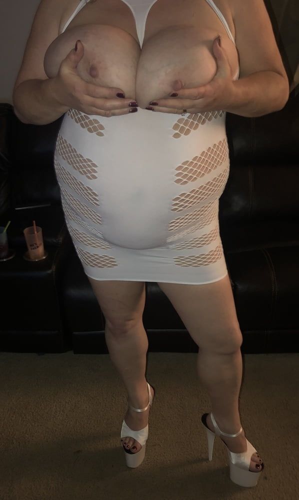Wife tits out dress #22