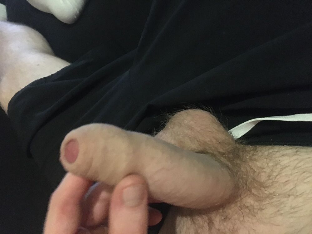 Hairy Dick And Balls Bondage Play With White Socks #2