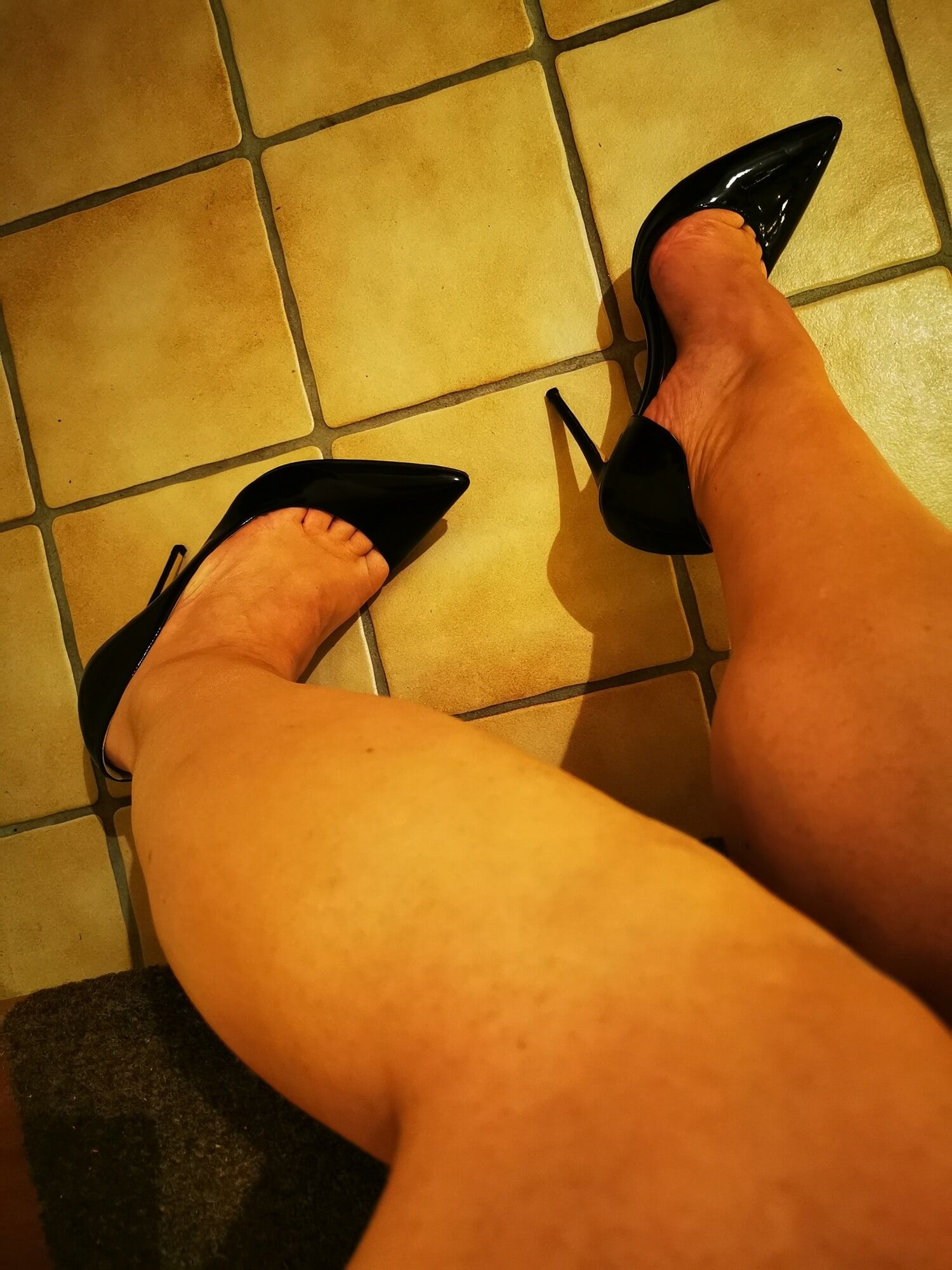 Posen In My Stiletto Heels Wearing Mini Skirt #6