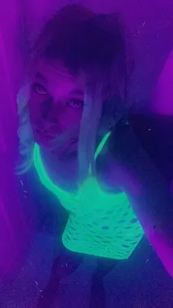 blacklight minidress babe         