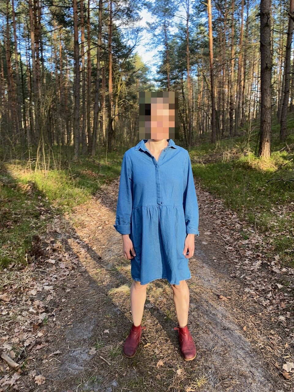 Shy pussy in the forest #6