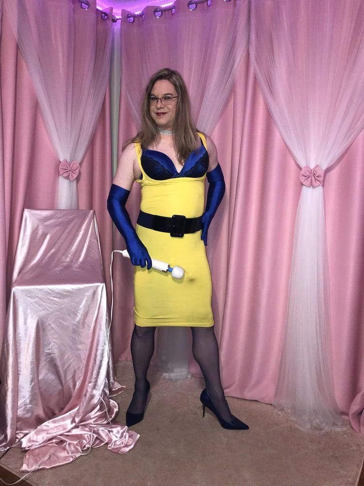 Joanie - Yellow Pencil Dress 2 #20